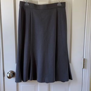 Grey Fit and Flare Business Skirt